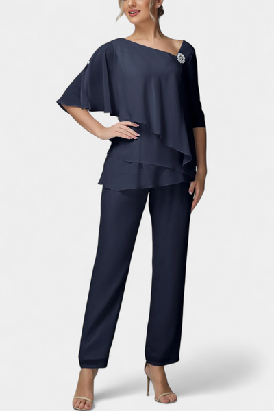 Conjunto de Dos Piezas Dinah con Silueta Femenina Elegante y Cómoda