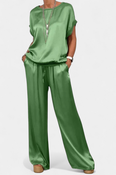 Conjunto Sofisticado de Primavera de Dos Piezas Blasa