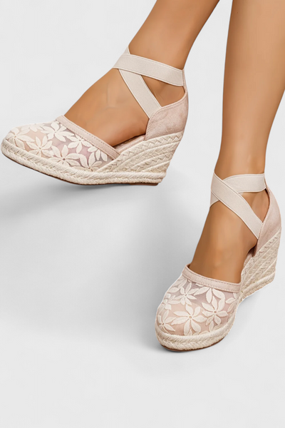 Sandalias Ortopédicas Phylis con Diseño Floral y Plataforma Elevada
