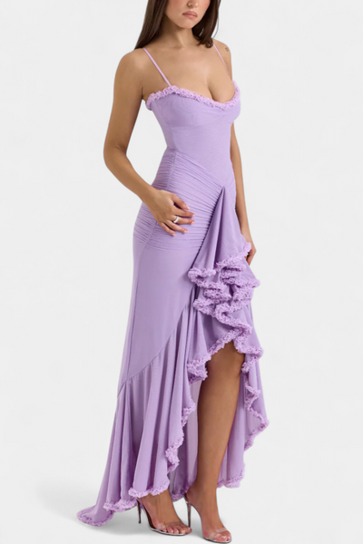 Vestido Corsé Élodie con Detalles de Volantes