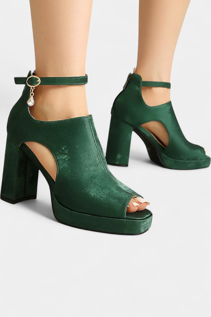 Lopez Multicolor Chunky Heels