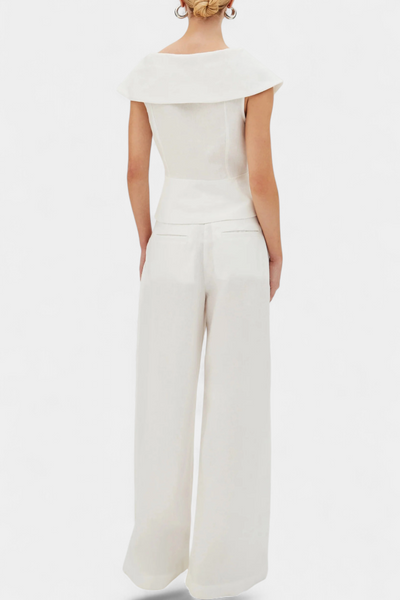 Conjunto Asimétrico Hayden: Top y Pantalón Palazzo