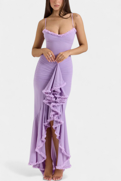 Vestido Corsé Élodie con Detalles de Volantes