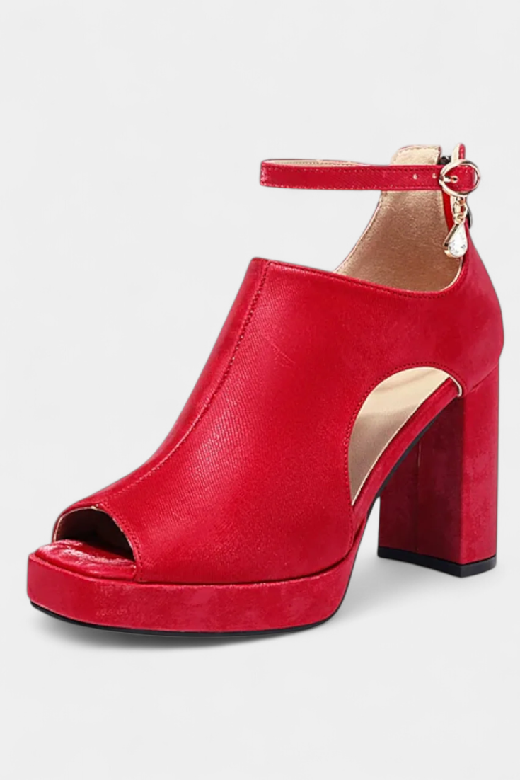 Lopez Multicolor Chunky Heels
