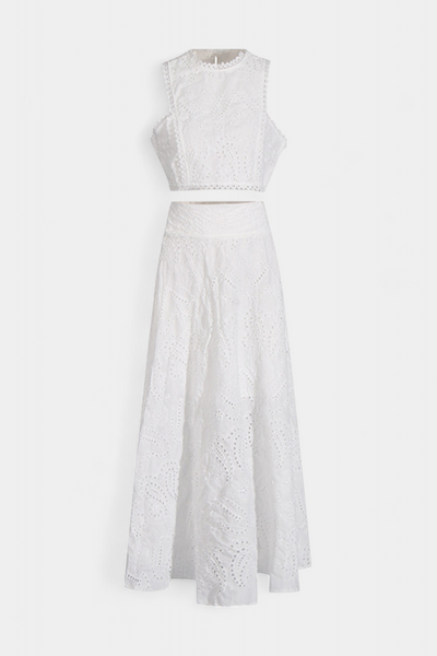 Conjunto Romántico de Encaje Floral Danitza
