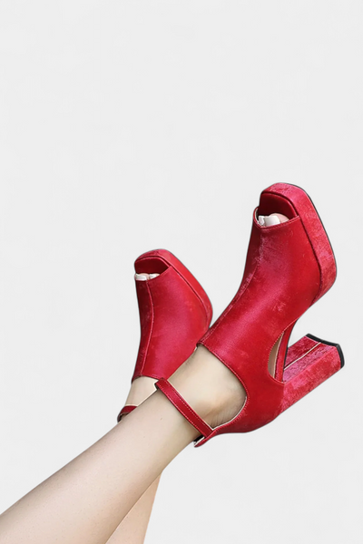 Lopez Multicolor Chunky Heels