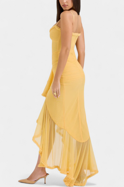 Vestido Corsé Élodie con Detalles de Volantes