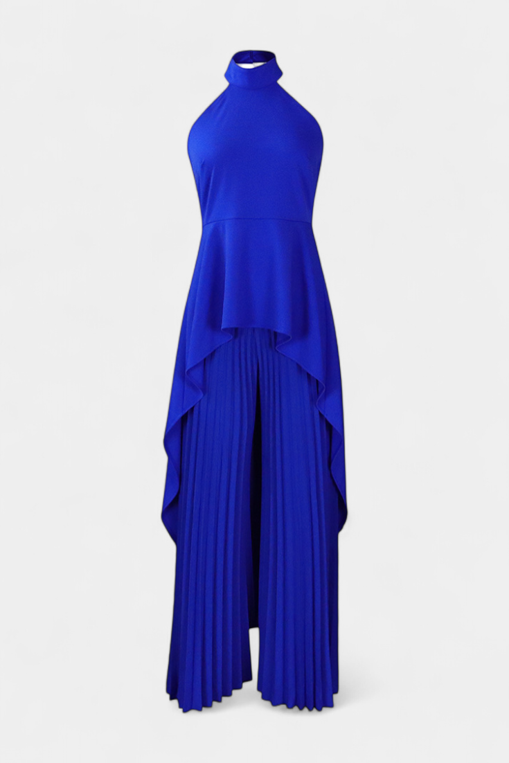 Chrysoula Conjunto Asimétrico con Pantalones Plisados
