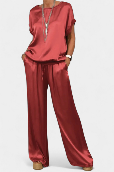 Conjunto Sofisticado de Primavera de Dos Piezas Blasa