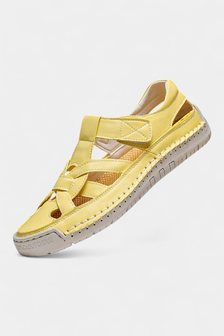 Sandalias Ergonómicas Kaia de Cuero Sintético con Diseño Lateral