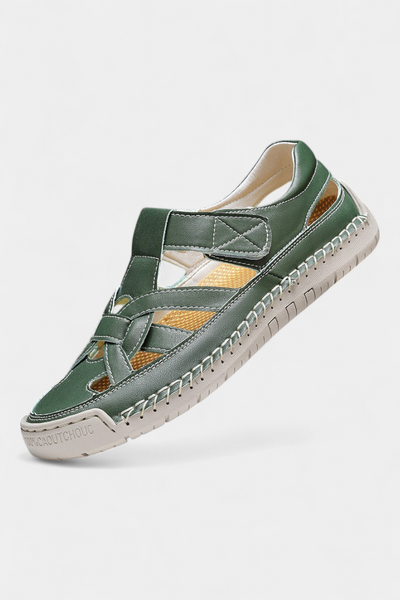 Sandalias Ergonómicas Kaia de Cuero Sintético con Diseño Lateral