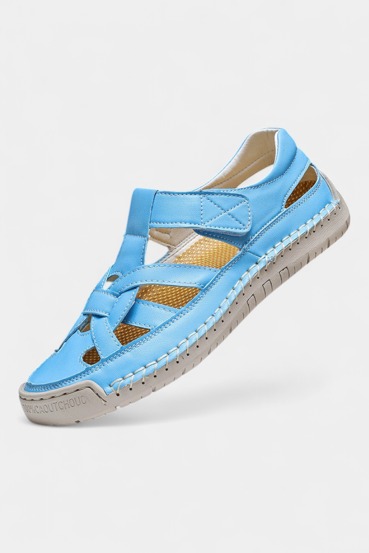 Sandalias Ergonómicas Kaia de Cuero Sintético con Diseño Lateral