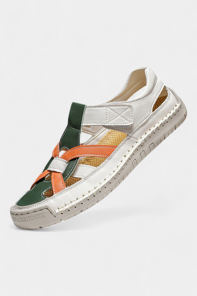 Sandalias Ergonómicas Kaia de Cuero Sintético con Diseño Lateral
