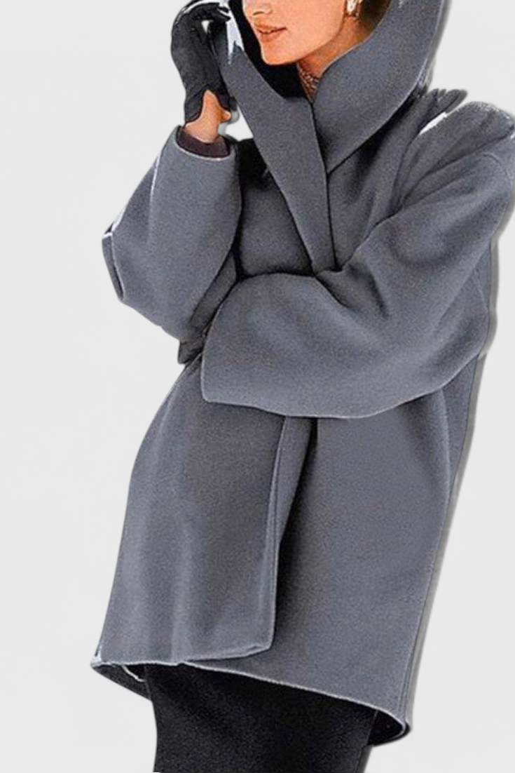 Chaqueta Oversized de Lana Harper con Amplia Solapa