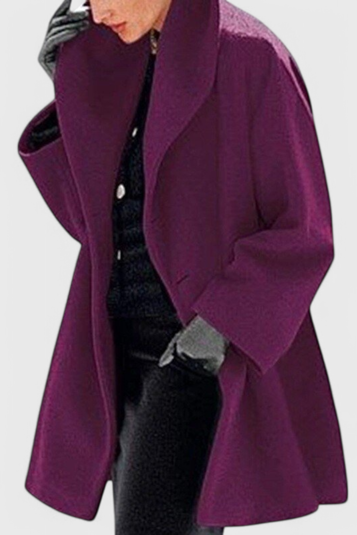 Chaqueta Oversized de Lana Harper con Amplia Solapa