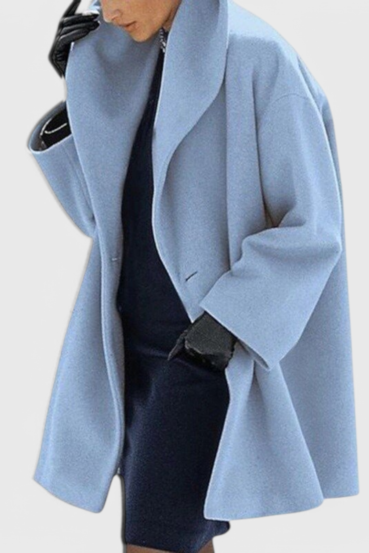 Chaqueta Oversized de Lana Harper con Amplia Solapa