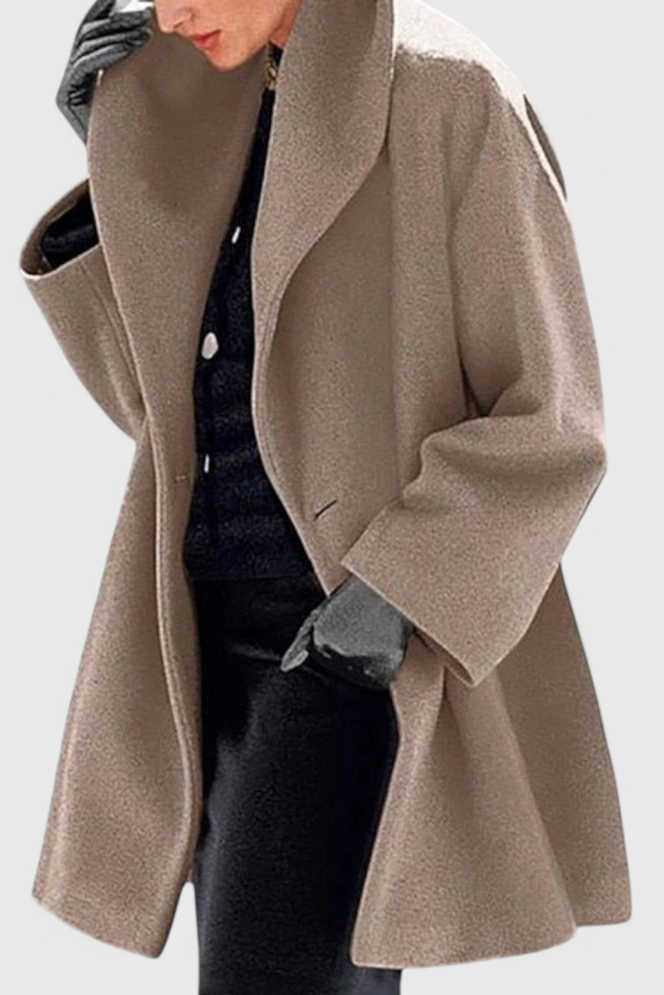 Chaqueta Oversized de Lana Harper con Amplia Solapa