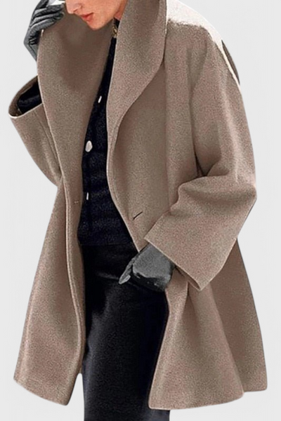 Chaqueta Oversized de Lana Harper con Amplia Solapa