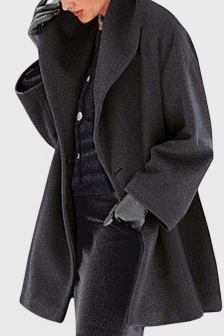 Chaqueta Oversized de Lana Harper con Amplia Solapa