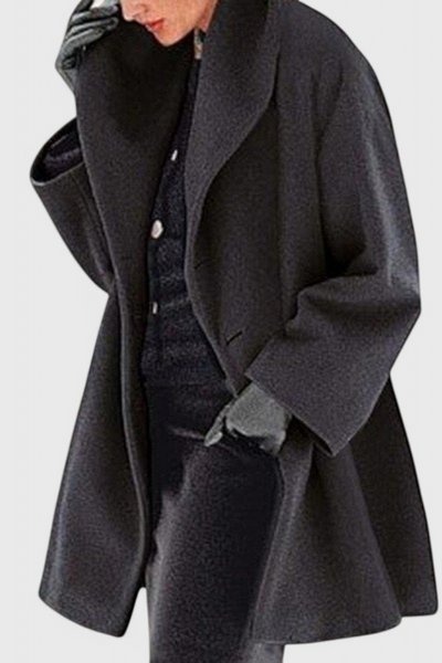 Chaqueta Oversized de Lana Harper con Amplia Solapa