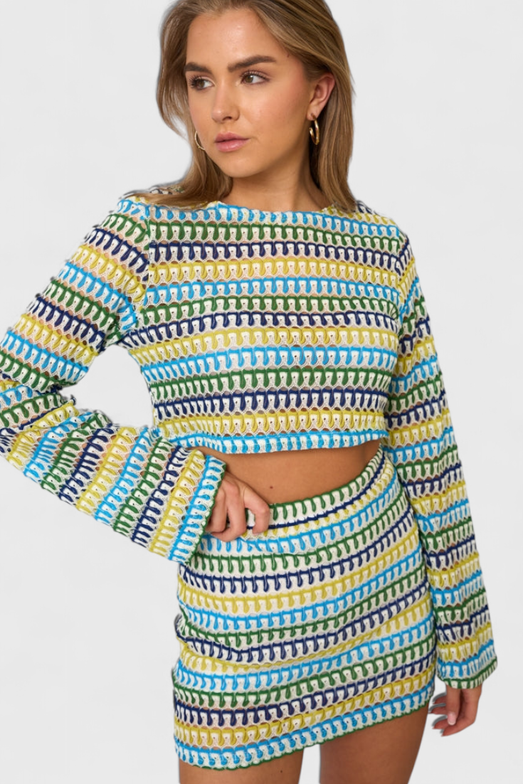 Islene Conjunto Boho de Crochet Liviano