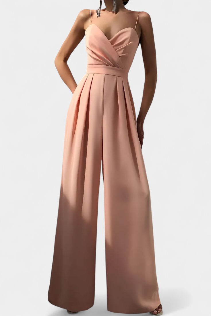 Romily Mono Elegante con Tirantes y Pierna Ancha