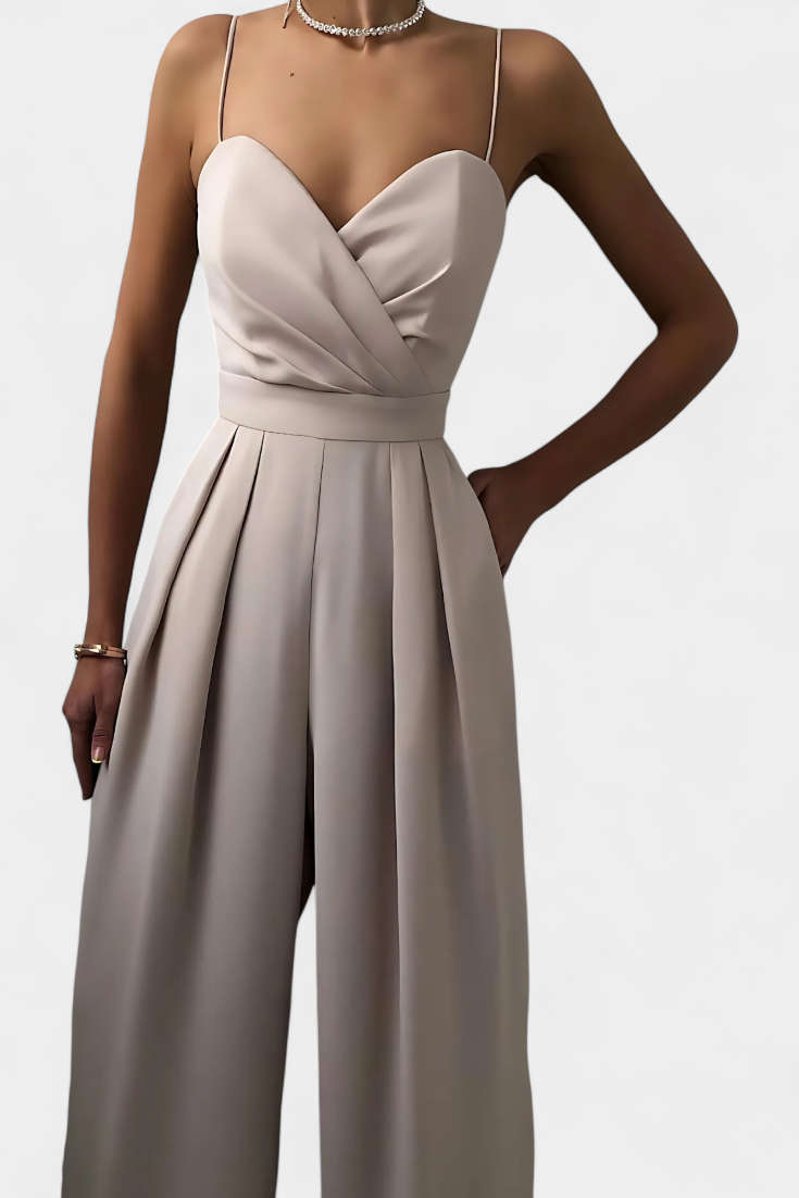 Romily Mono Elegante con Tirantes y Pierna Ancha
