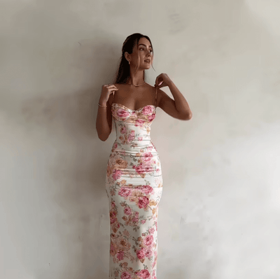 Beau | Vestido largo de verano con estampado floral