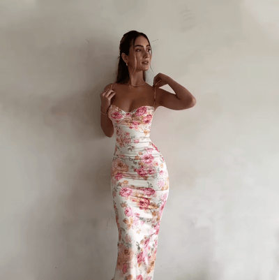 Beau | Vestido largo de verano con estampado floral