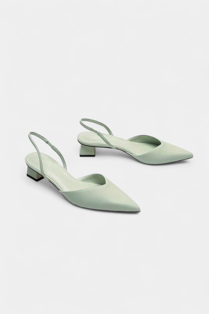 Babette Pointed Toe Slingback Heels