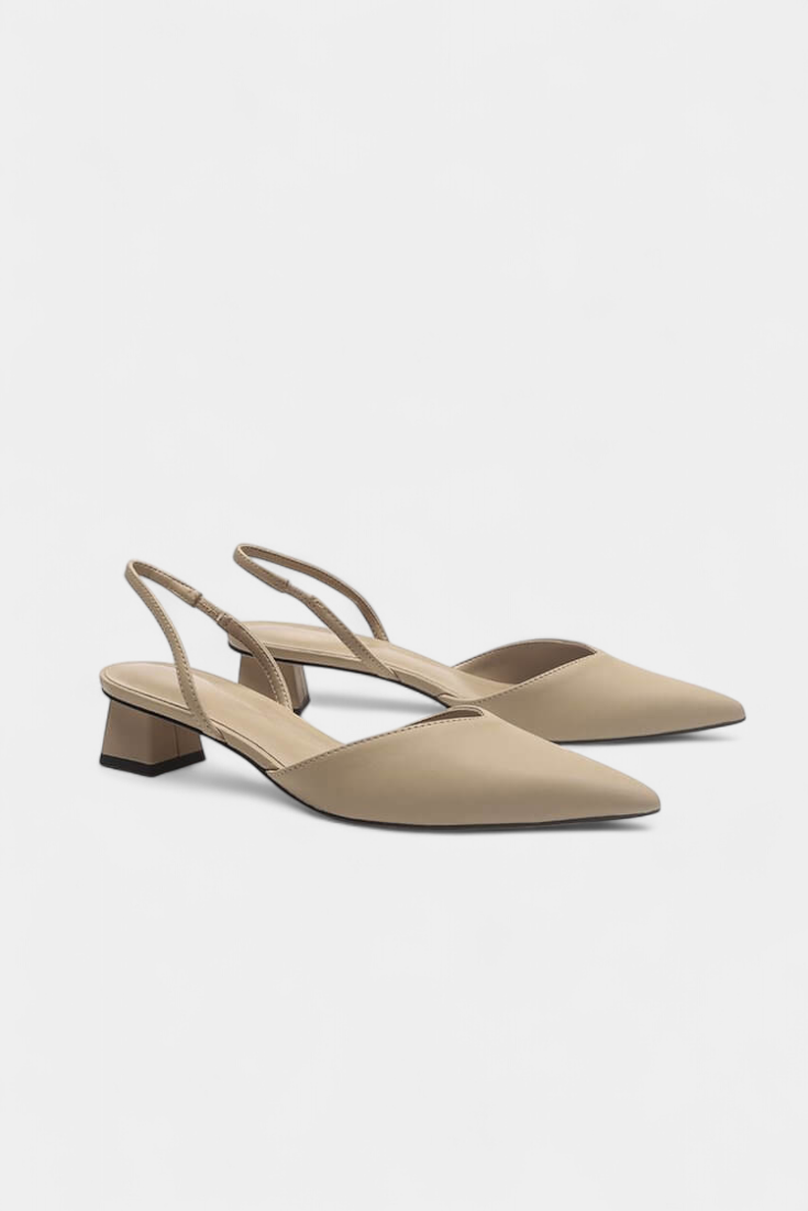 Babette Pointed Toe Slingback Heels