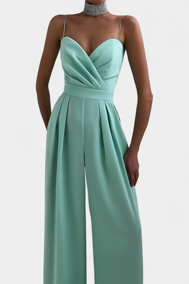 Romily Mono Elegante con Tirantes y Pierna Ancha