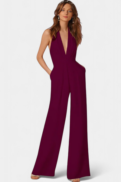 Lila Mono de Pierna Ancha con Toque de Elegancia