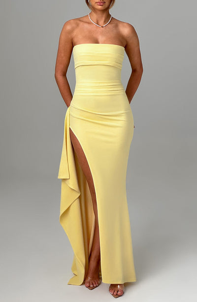 Vireli™ Vestido Maxi Elegante de Limón