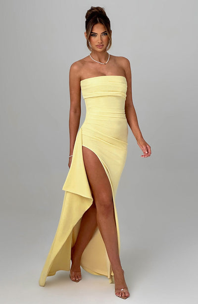 Vireli™ Vestido Maxi Elegante de Limón
