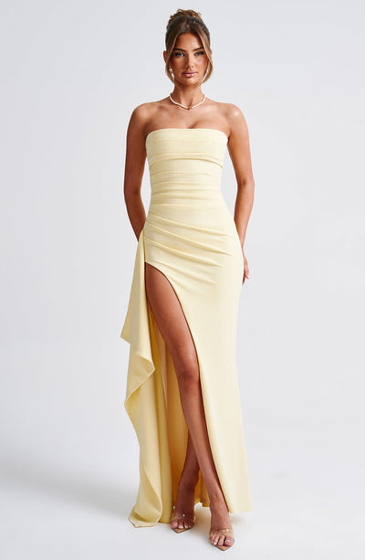 Vireli™ Vestido Maxi Elegante de Limón